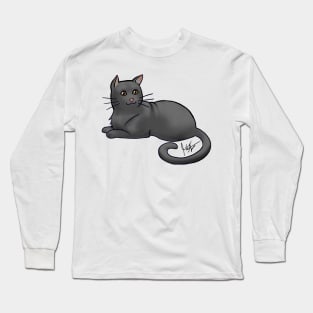 Cat - American Shorthair - Black Long Sleeve T-Shirt